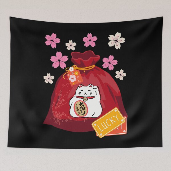 Item preview, Maneki Neko Lucky Cat Good Fortune Charm designed and sold by tkjzjeepez48.