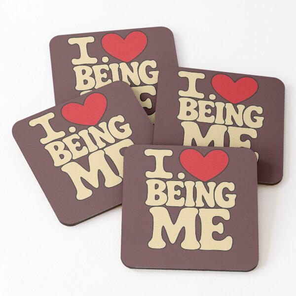 Item preview, I Love Being Me Retro 70s Positive Quote designed and sold by Urban-InkStudio.