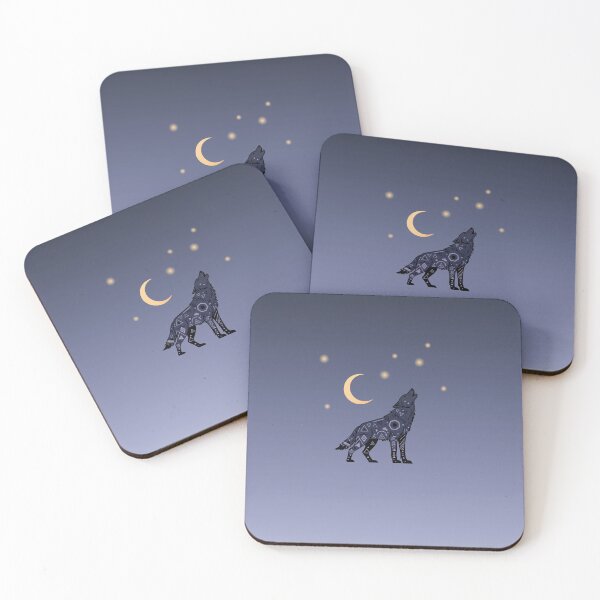 Item preview, Celestial Howl: Geometric Wolf Moon Mystery Art designed and sold by MartinxMarie.