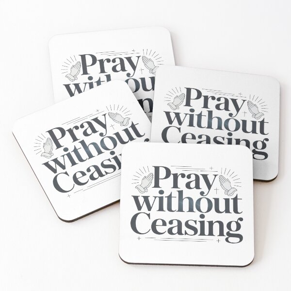 Item preview, Cute Bible Verse, Pray Without Ceasing designed and sold by graphic-genie.