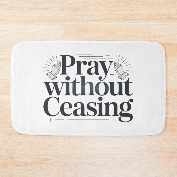 Item preview, Cute Bible Verse, Pray Without Ceasing designed and sold by graphic-genie.