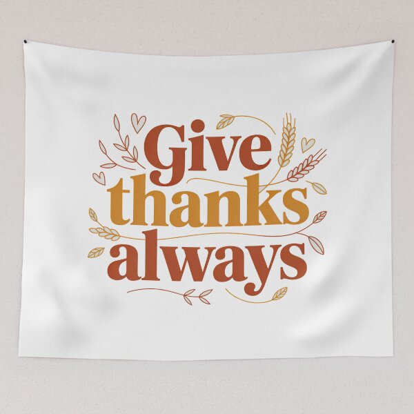 Item preview, Cute Bible Verse, Give Thanks Always designed and sold by graphic-genie.