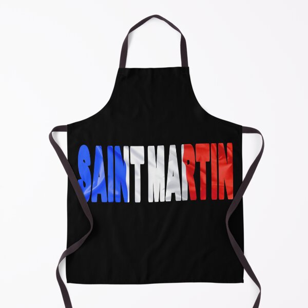 Item preview, SAINT MARTIN - Flag Flying in Wind cut to Letters Souvenir Sticker Shirt designed and sold by Adam Gormley.
