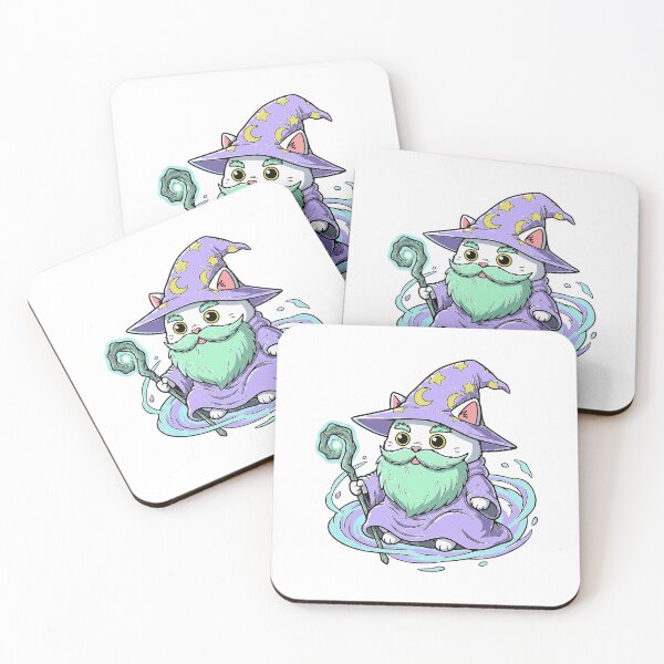Item preview, Arcane Whiskers: Enchanted Wizard Cat Spellbound Art designed and sold by MartinxMarie.