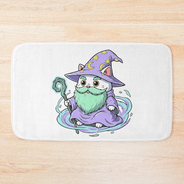 Item preview, Arcane Whiskers: Enchanted Wizard Cat Spellbound Art designed and sold by MartinxMarie.