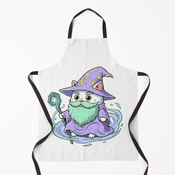 Item preview, Arcane Whiskers: Enchanted Wizard Cat Spellbound Art designed and sold by MartinxMarie.