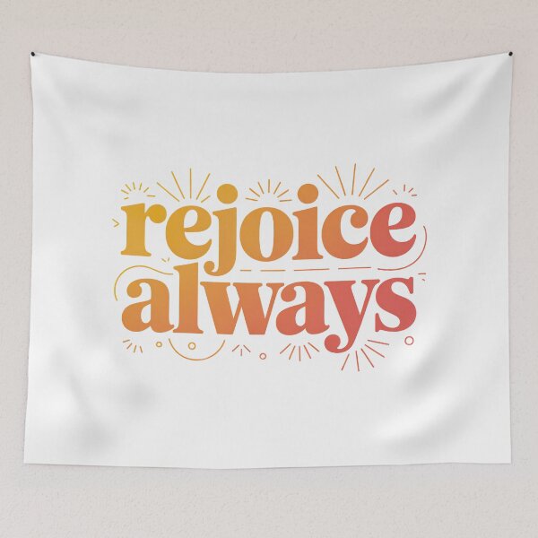 Item preview, Cute Bible Verse, Rejoice Always designed and sold by graphic-genie.