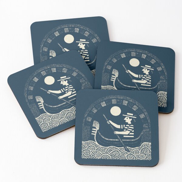 Item preview, Moonlit Row Through Gentle Waters designed and sold by EdvvinStudios.