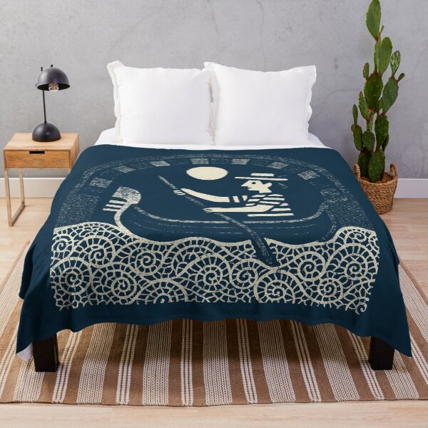 Item preview, Moonlit Row Through Gentle Waters designed and sold by EdvvinStudios.