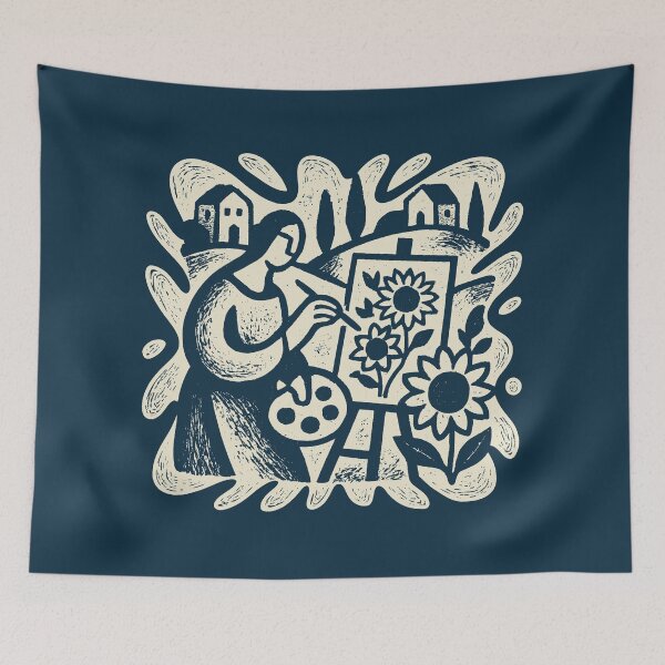 Item preview, Painter Of Sunlit Hills And Blooms designed and sold by EdvvinStudios.