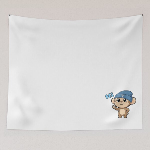 Item preview, Cool Monkey with Blue Winter Hat designed and sold by Country-1.