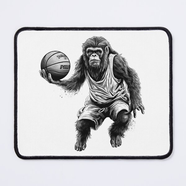 Item preview, Basketball Gorilla Art | Animal Athlete Illustration | Funny Sports Character Design designed and sold by inkoutninja.