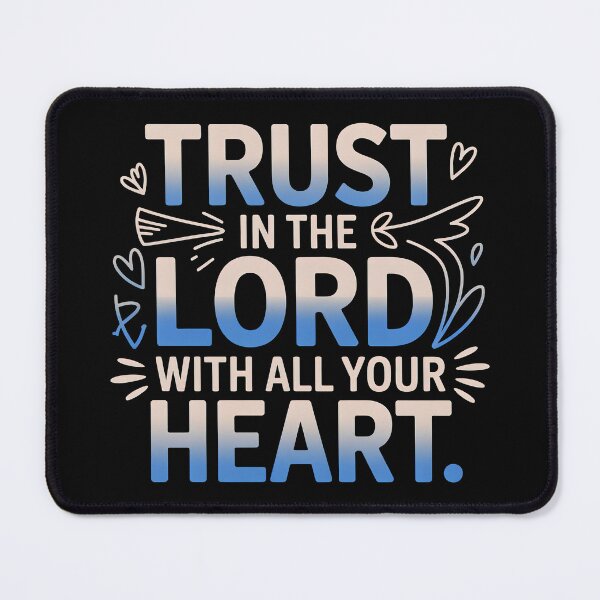 Item preview, Cute Bible Verse, Trust In The Lord With All Your Heart designed and sold by graphic-genie.