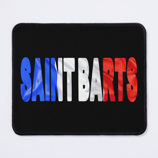 Item preview, SAINT BARTS - Flag Flying in Wind cut to Letters Souvenir Sticker Shirt designed and sold by Adam Gormley.