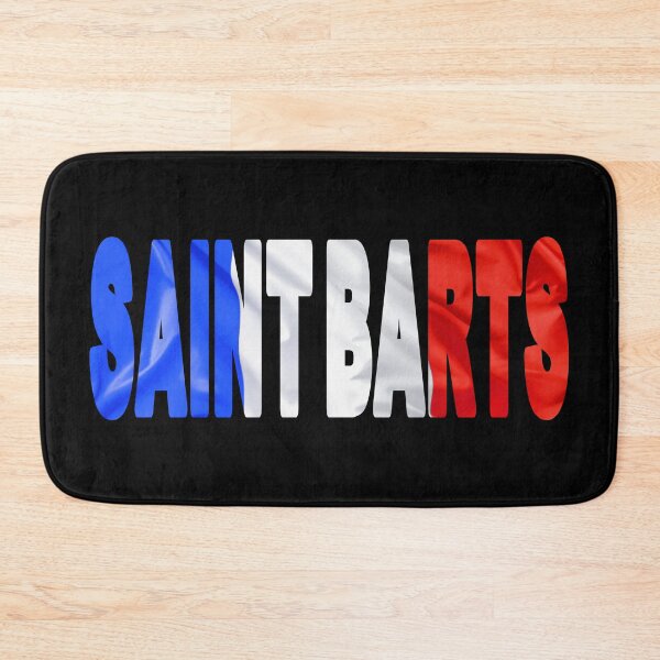 Item preview, SAINT BARTS - Flag Flying in Wind cut to Letters Souvenir Sticker Shirt designed and sold by Adam Gormley.