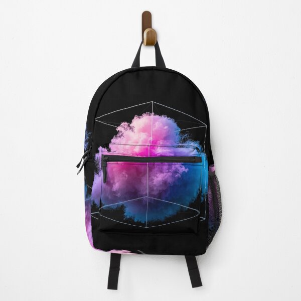 Item preview, Dream Contained – Surreal Cloud Floating Inside a Geometric Cube designed and sold by PixelVibe782.