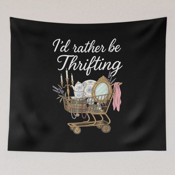 Item preview, Id Rather Be Thrifting Vintage Shopping Lover Cute Illustration designed and sold by Aladino Tamayo.