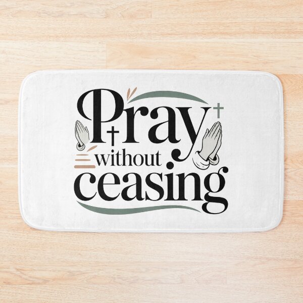Item preview, Cute Bible Verse, Pray Without Ceasing designed and sold by graphic-genie.