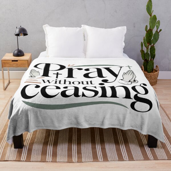 Item preview, Cute Bible Verse, Pray Without Ceasing designed and sold by graphic-genie.