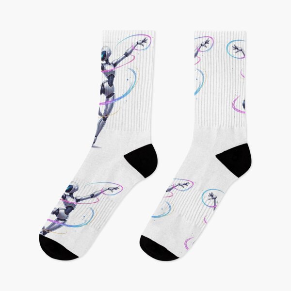 Item preview, Cybernetic Elegance: The Graceful Neon Dancing Android designed and sold by MartinxMarie.