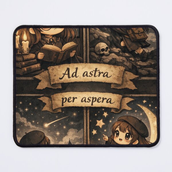 Item preview, Ad astra per aspera – Kawaii Dark Academia Journey designed and sold by Mauswohn.