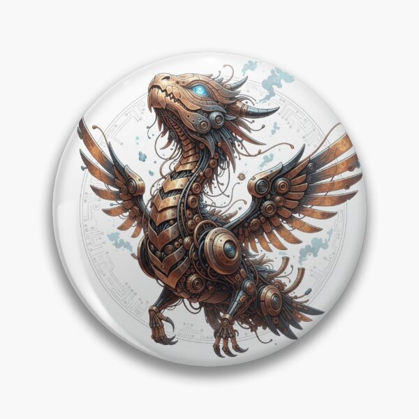 Item preview, Ancient Power Reborn: Mechanical Steampunk Dragon Art designed and sold by MartinxMarie.