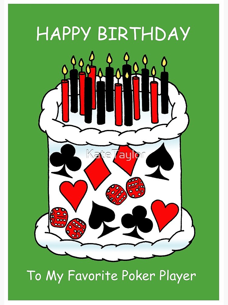 Las Vegas Birthday Cake Greeting Card