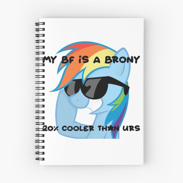 Item preview, rainbowdash "my bf is a brony, 20% cooler than urs" designed and sold by 444_Aaron_444.