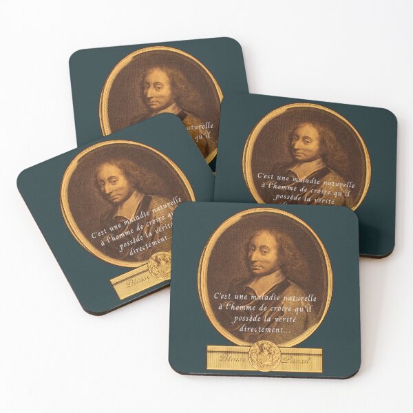 Item preview, Blaise Pascal quote: C'est une maladie naturelle à l'homme de croire qu'il possède la vérité directement… designed and sold by artbleed.