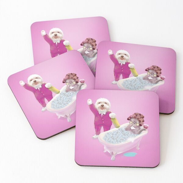 Item preview, Spa Party — Smiling Bichon & Miss Meow Cheers designed and sold by ZKOZKOHI.