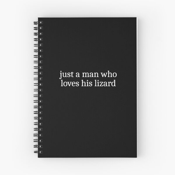 Item preview, Just a man who loves his lizard designed and sold by Sleepy Cat Design.