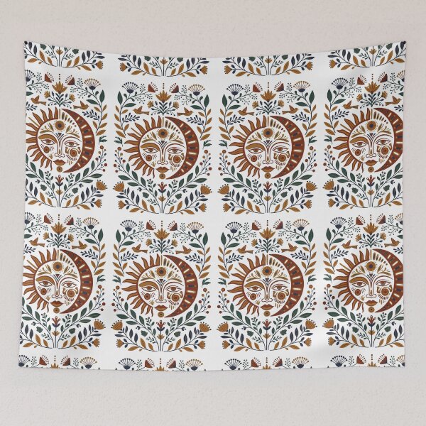 Item preview, Ancient Forest Folk Heritage Pattern Design designed and sold by Nordic Echo.