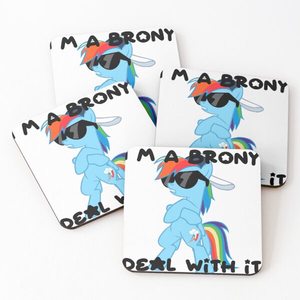 Item preview, rainbowdash "i m a brony, deal with it" designed and sold by 444_Aaron_444.
