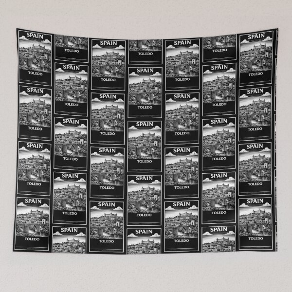 Item preview, Toledo Spain Linocut Style  designed and sold by Thistle-TShop.