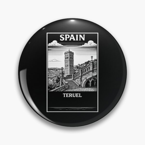 Item preview, Teruel Spain Linocut Style  designed and sold by Thistle-TShop.