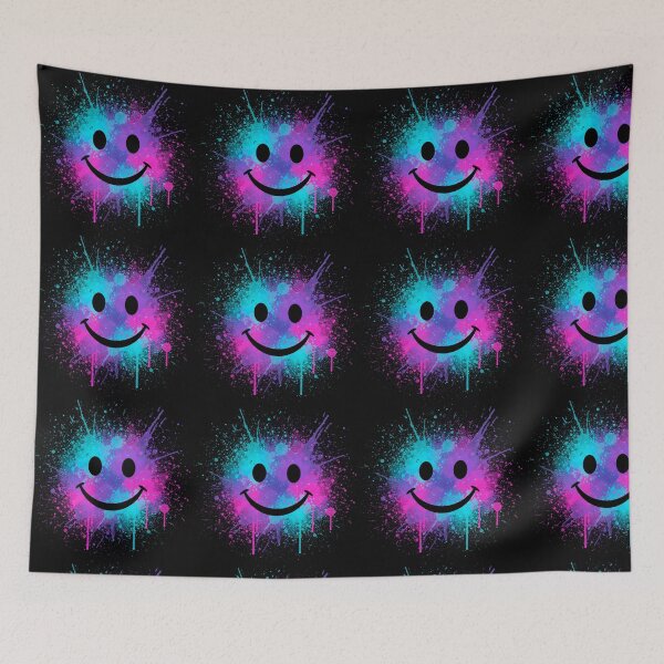 Item preview, Neon Joy – Playful Smiley in Explosive Color designed and sold by PixelVibe782.