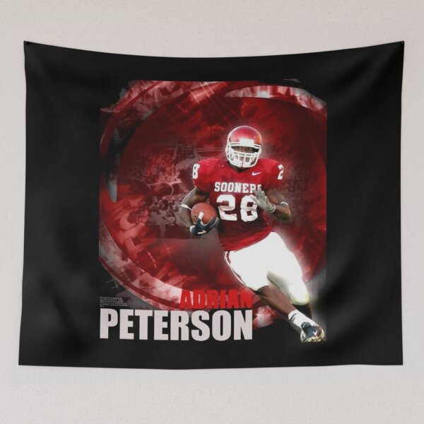 Item preview, Adrian Peterson Vikings Bootleg Graphic Art | #28 Vintage Fan Collage designed and sold by BishnuSem.