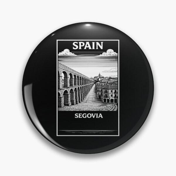Item preview, Segovia Spain Linocut Style  designed and sold by Thistle-TShop.