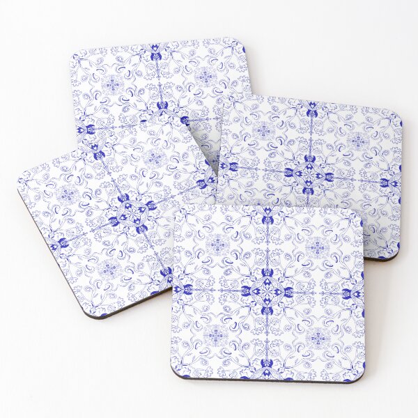 Item preview, Blue Floral Mandala - Intricate Ornament Pattern designed and sold by lifestylecreep.