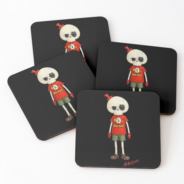 Item preview, Cute Cartoon Skull Character Toy Style Funny Pop Art designed and sold by Chaya Reid.