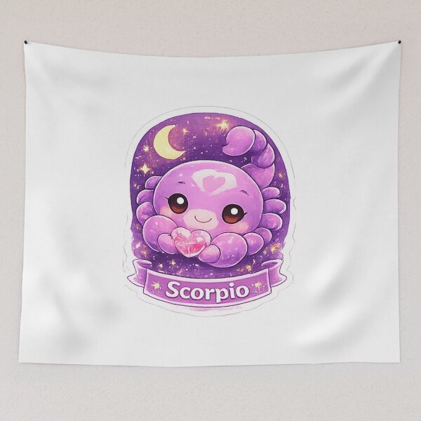 Item preview, Cute Kawaii Scorpio Zodiac Sticker | Mysterious & Powerful Astrology Art designed and sold by AmRishi.