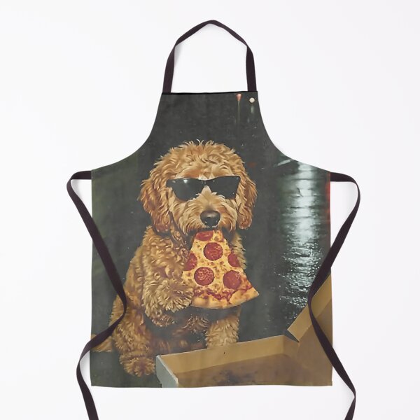 Item preview, Funny Dog Eating Pizza At Night Cool Urban Photo designed and sold by Chaya Reid.