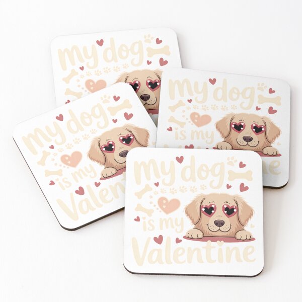Item preview, My Dog Is My Valentine Funny Pet Single Anti Valentine Typography Humor Shirt designed and sold by GiftsForge.