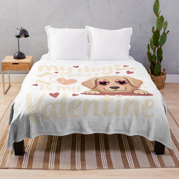 Item preview, My Dog Is My Valentine Funny Pet Single Anti Valentine Typography Humor Shirt designed and sold by GiftsForge.