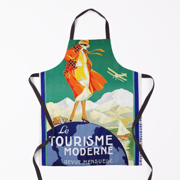Item preview, Vintage Art Deco Travel Poster | Le Tourisme Moderne Magazine | 1920s Fashion & Modernity | Lafon Design Print designed and sold by artofuniverse.