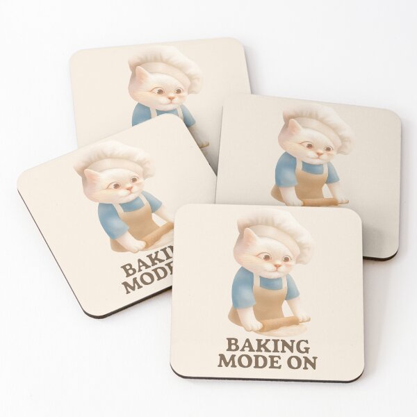 Item preview, Baking Mode On – Cute Cat Baker & Pastry Chef designed and sold by ZKOZKOHI.