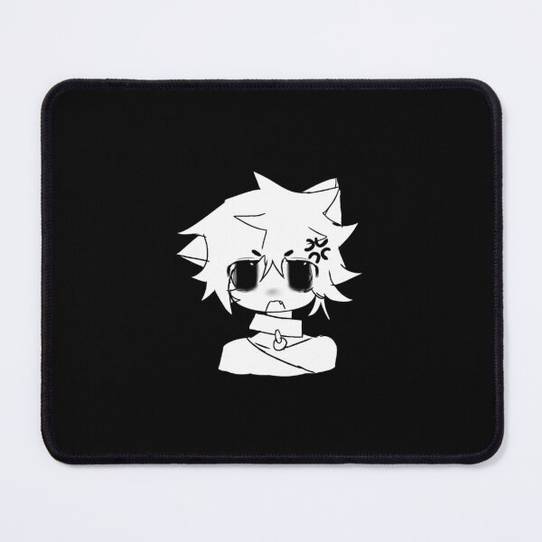 Item preview, chibi moe cat boy angry black background designed and sold by 444_Aaron_444.