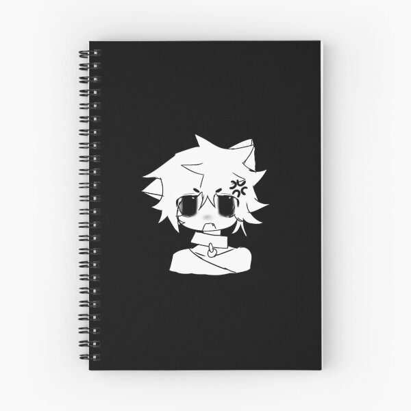 Item preview, chibi moe cat boy angry black background designed and sold by 444_Aaron_444.