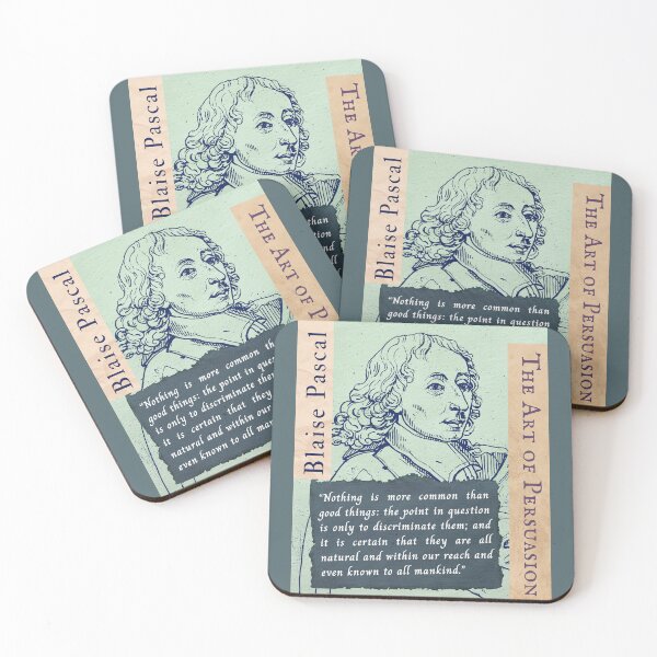 Item preview, Blaise Pascal quote: Nothing is more common than good things: the point in question is only to discriminate them; and it is certain that they are all natural designed and sold by artbleed.