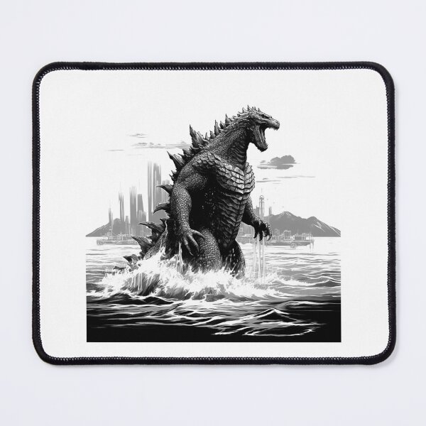 Item preview, Giant Sea Monster Rising | Kaiju-Inspired Creature Art | Cinematic Ocean Destruction Scene designed and sold by inkoutninja.